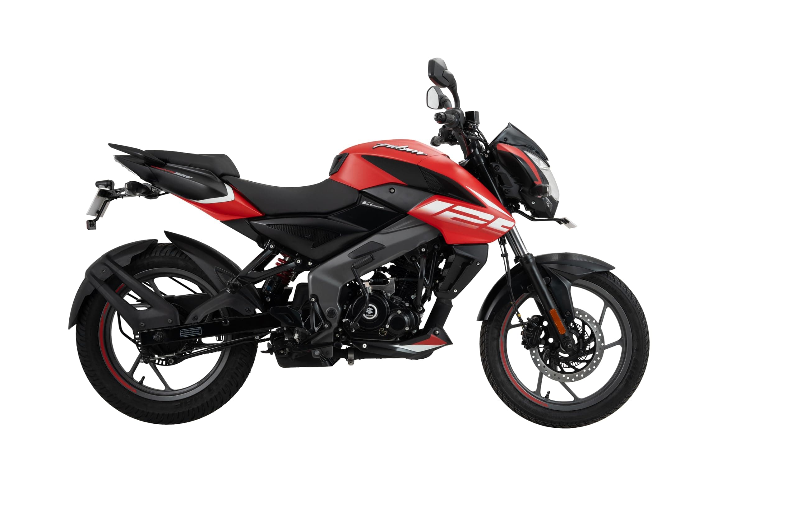 Bajaj Pulsar Ns 125 Motorcycle/Motorbike - Burnt Red & Satin Black - Ex-Showroom