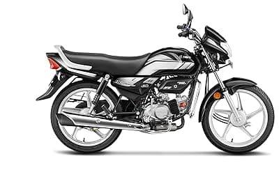 Hero MotoCorp HF Deluxe Drum Self Start Black Grey Stripe Booking for Ex-Showroom Price