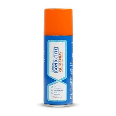 Bondtite Quik Spray 200ml, Super-Fast Bonding High-Strength DIY Sprayable Adhesive, Multi-Purpose Glue for Crafts, Woodworking, and Household Repairs, Heat Resistant up to 120°C