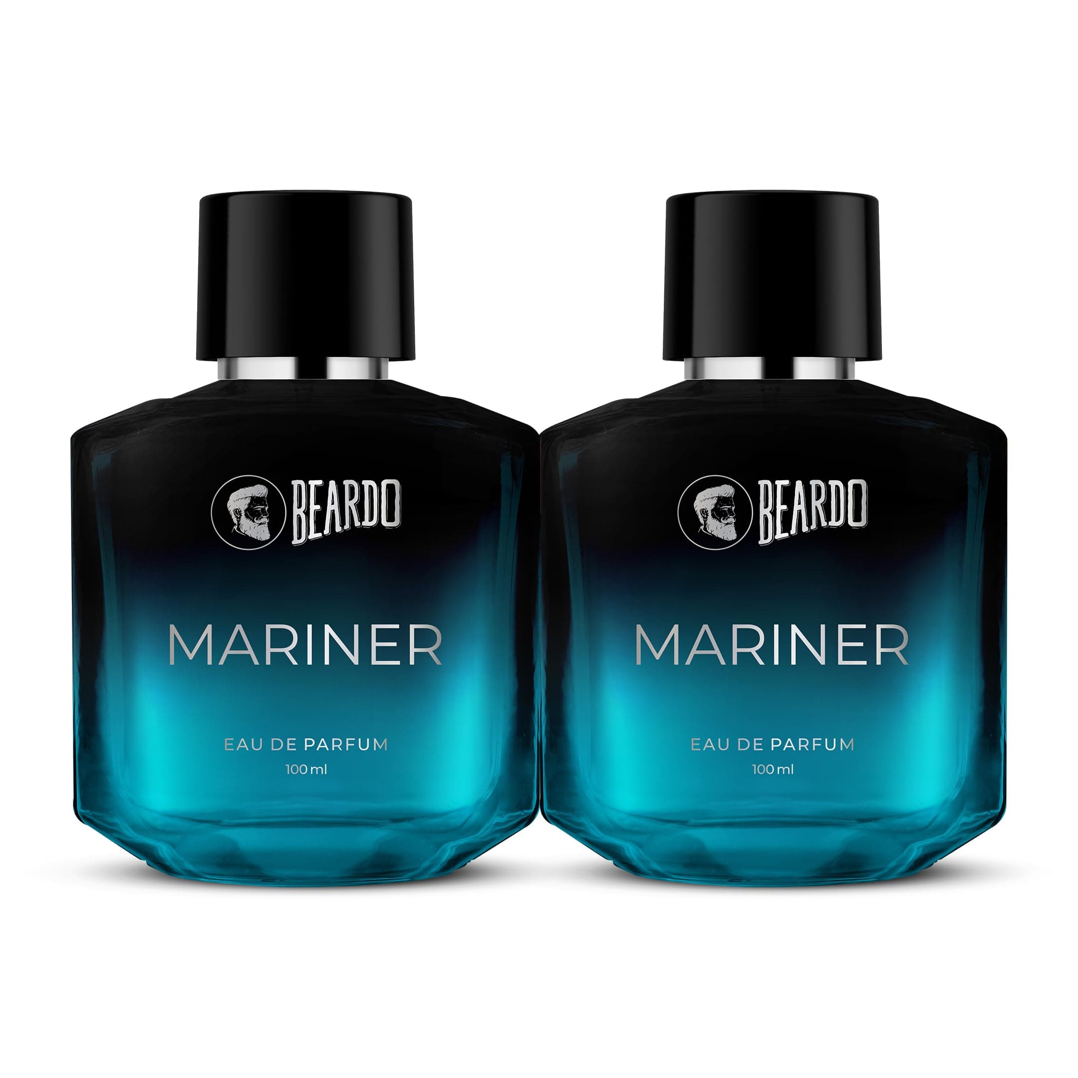 BEARDO Mariner EDP for Men, (100ml X 2) | Eau De Parfum|Long Lasting Perfume for Men | Body Spray for Men | Day Time Fragrance Body Spray | Fresh, Aqua Notes | Gift for husband | Gift for boyfriend