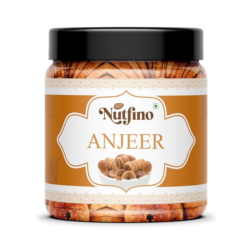 Nutfino Afghani Anjeer (Dried Figs) | Natural, Sun-Dried, Handpicked | Rich in Fiber, Calcium & Antioxidants | Healthy Dry Fruit Snack (400gm)