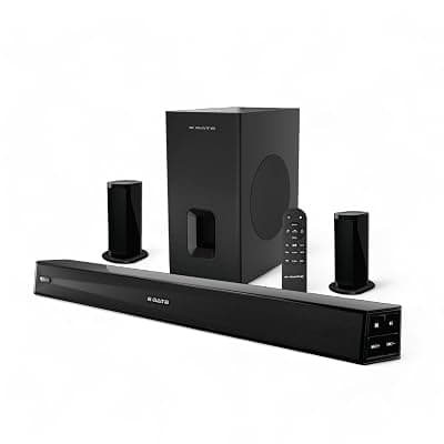 E GATE Phantom 630D Dolby Audio 540W Soundbar, Home Theatre 5.1 Channel Sound bar for TV with Wired Subwoofer (16.5cm) &amp; 2 Satellite Speakers, 3 EQ Mode, Bluetooth 5.3, HDMI-ARC, Optica, USB | eGate