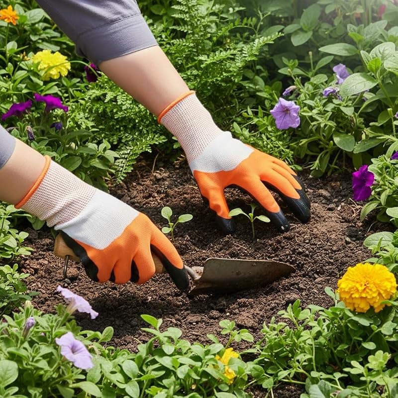 Garden Gloves – Durable, Reusable and Breathable Gloves with Protective Claws for Gardening(GTK)