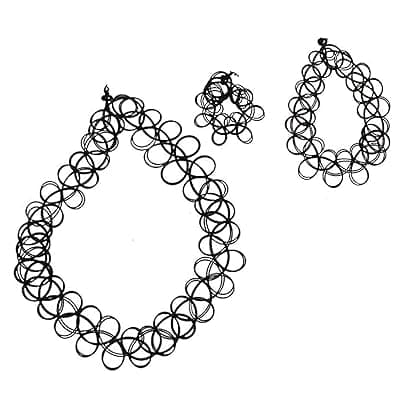 Lucky Jewellery Boho Garba Jewelry Fancy Navratri Dandia Jewellery Set for Girls &amp; Women (M5SO-Parent)