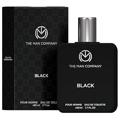 The Man Company Black Edt Perfume For Men - 50Ml, Premium Long Lasting Fragrance Spray, Gift For Him - Fresh