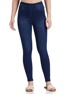 Amazon Brand - Symbol Women's Skinny High Rise Ankle Length Jegging (Available in Plus Sizes)