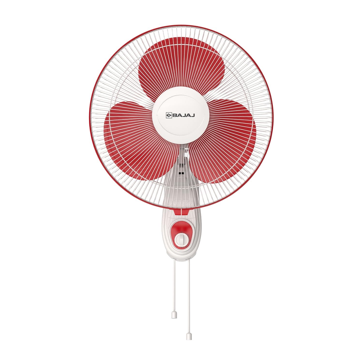 Bajaj Frore Neo 400 MM Wall Mount Fan | Wall Fan For Kitchen & Home | Smooth Oscillation | 100% Copper Motor | High Air Delivery | 3-Speed Control | Rust Free | 2-Yrs Warranty 【Red】