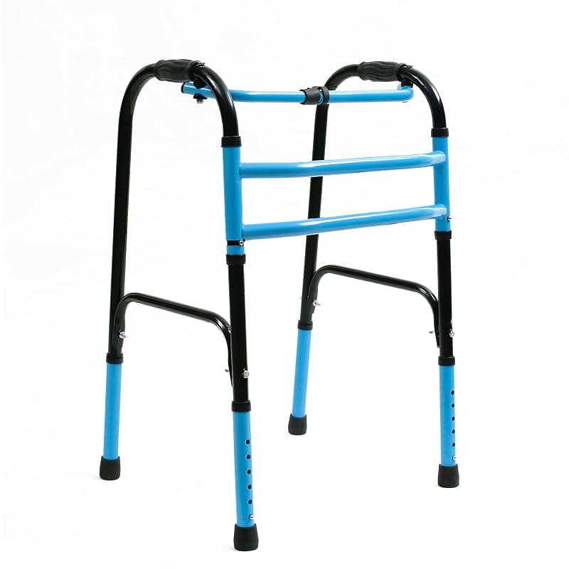 Physiqo Plain Double Bar Frame Balanced Adjustable Adult Walker(Multicolor,Design 54