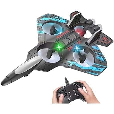 Dholaji Remote Control Star Fighter Drone with Controller, LED Lights, 2.4G Signal, EPP Body