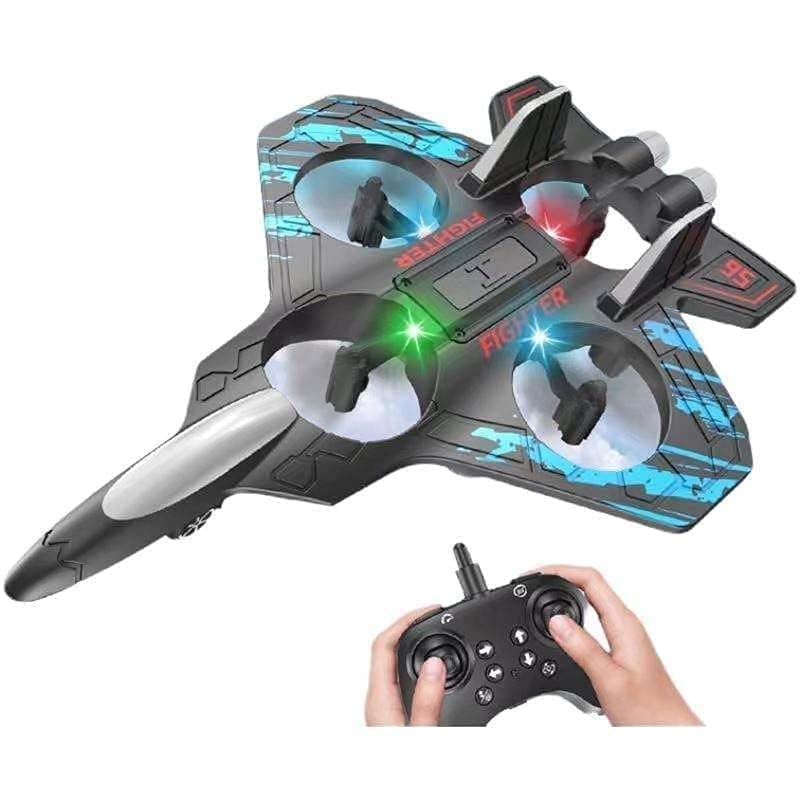 Dholaji Remote Control Star Fighter Drone with Controller, LED Lights, 2.4G Signal, EPP Body