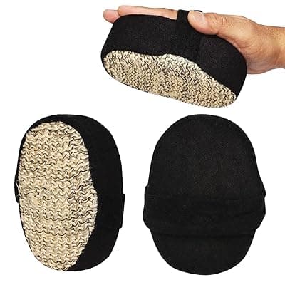 TEMPERIA (1 pcs) Loofah for Bathing for Women & Men - Shower Scrubber with Handle for Body Wash - Soft, Lather Enchancing, Exfoliator Sponge - Lofas, Lufa & Loofa for Bath Scrub (MN02)