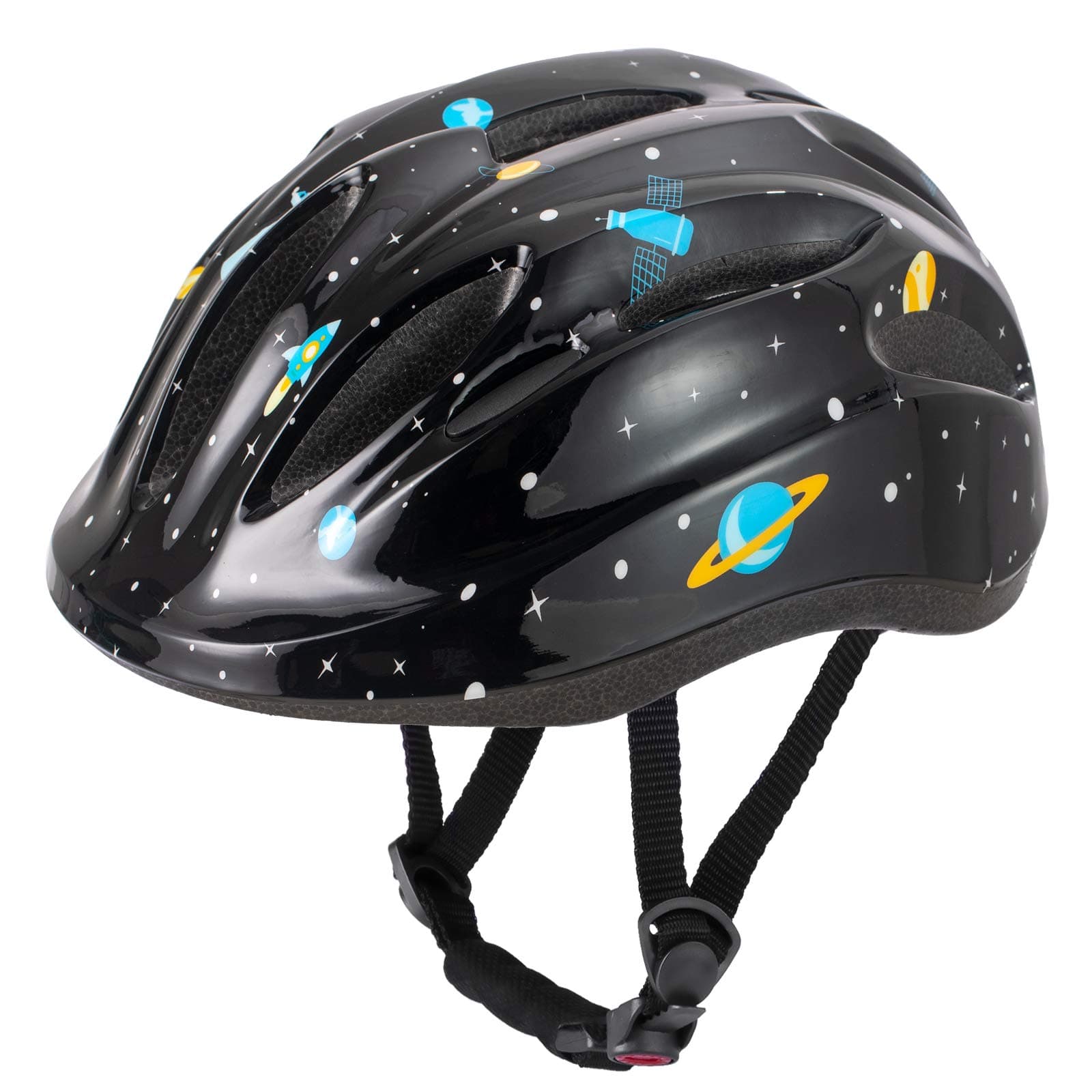 DRBIKE Kids Bike Helmet for Kids 5-8 Years Boys Girls Toddler Helmet Adjustable Cycle Helmet Skateboard Helmet for Kids Outdoor Multi-Sport Black M