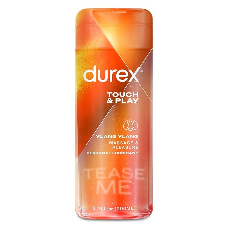 Durex Lubricant, Durex Premium Massage Play 2 In 1,Personal Lubricant, Sensual Ylang Ylang, 6.76 Oz Sex Lube For Women, Men &amp; Couples. Safe To Use With Devices, Sex Toys, And Vibrators. Hsa Eligible