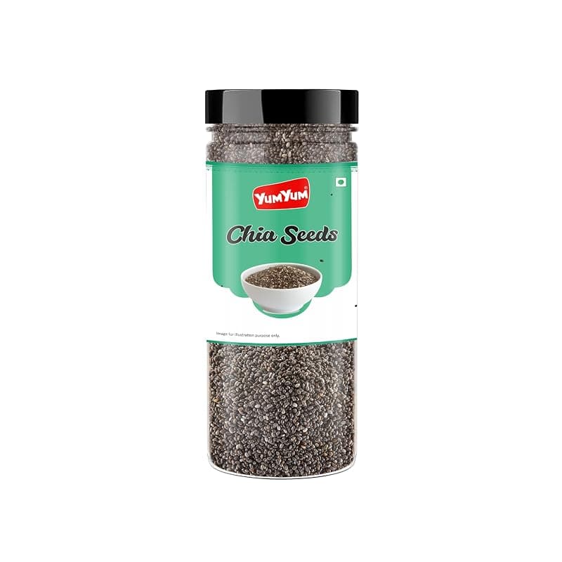 Yum Yum Pure Chia Seeds, 200g, Rich in Calcium & Protein, Source of Iron