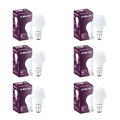 Bajaj Ivora HB LED Lamp 12W CDL B22 | Energy Efficient | Short CIRcuit &amp; Open CIRcuit Protection | EnvIRonmental Friendly | IR, UV Free | LED Bulb For Home | (Pack Of 6) | 1 Yr Warranty
