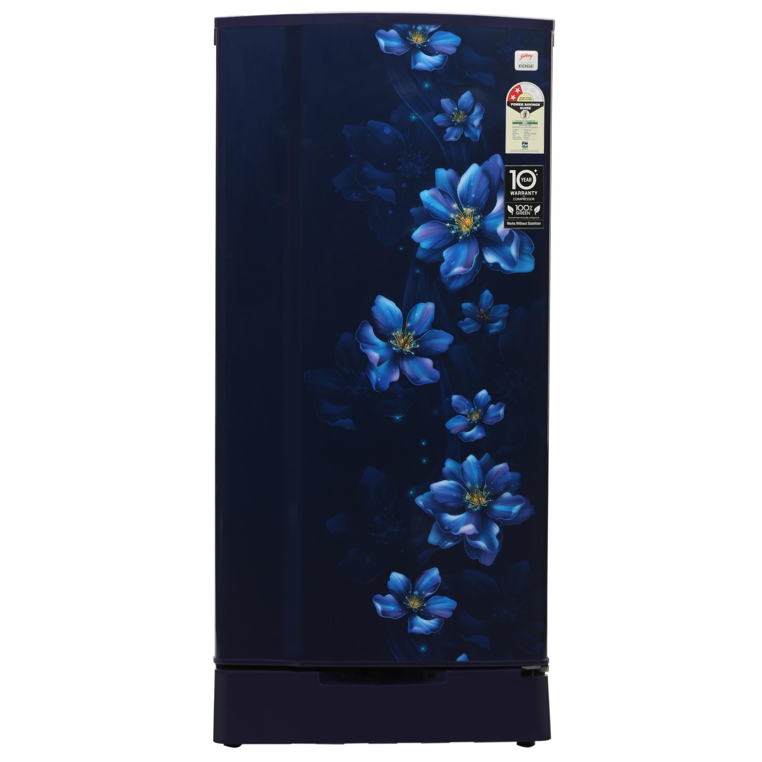 Godrej 180 L 2 Star| 5 Years Comprehensive Warranty | Toughened Glass Shelves | Single Door Refrigerator (2026 Model, RD EDGE 205BN TRF BR BL, Berry Blue)