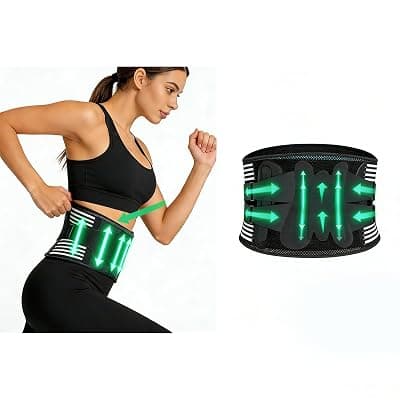 Back Pain Relief Belt for Women & Men, Adjustable Back Support Belt with Breathable Fabric, Posture Corrector for Herniated Disc & Sciatica, Lightweight Waist Belt for Daily Use
