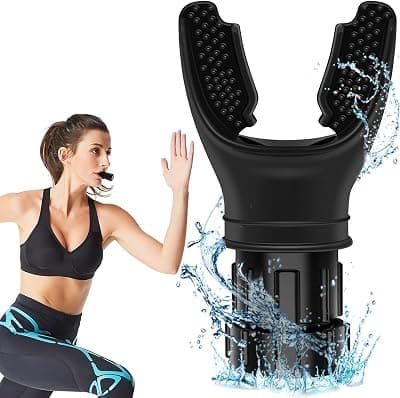 WHIPBIRD Lung Breathing Trainer Exercise Device-Compact Pure Silicone Lung Exerciser Device, Respiratory Muscle Trainer, Lung Expander, Breathing Enhancer, Ideal &amp; Adjustable For All, Easy To Clean