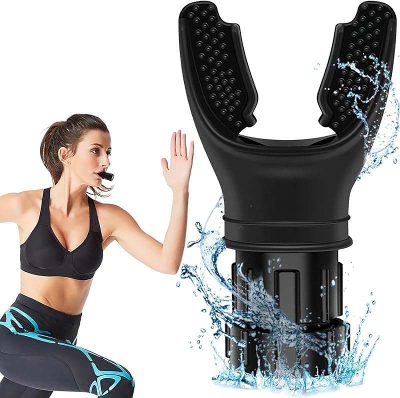 WHIPBIRD Lung Breathing Trainer Exercise Device-Compact Pure Silicone Lung Exerciser Device, Respiratory Muscle Trainer, Lung Expander, Breathing Enhancer, Ideal &amp; Adjustable For All, Easy To Clean