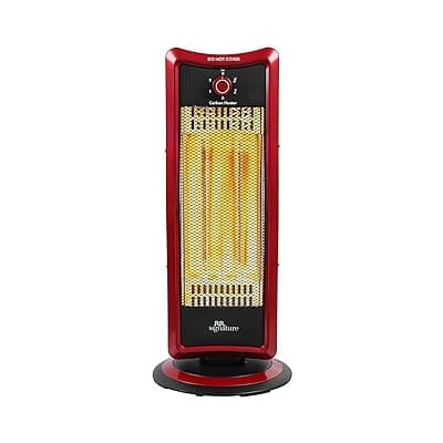 RR Signature NFERNO CARBON Room Heater 1000 Watt | 180 Degree Oscillation | Tip Over Protection |2 Heat Settings (500 W/ 1000 W) | 2 Year Warranty (Maroon)