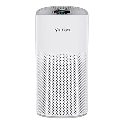 Nippo Airvue L301 4-Stage True HEPA H13 Air Purifier with Nano Organic Filter for Home, Removes 99.97% PM2.5 and Allergens, UV-C Sterilization, AQI Color Indicator, BLDC Motor, 300 Sq Ft Coverage