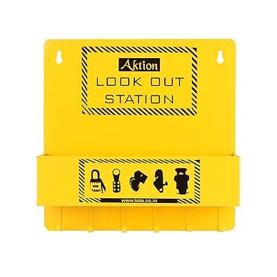 Group Lockout Box AK-GLS-116 - Size 10 x 6 x 4 inch, Yellow (Pack of 1)