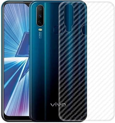 Compatible with Vivo Y15 Back Screen Protective Film Carbon Fiber Skin Transparent Screen Guard Sticker