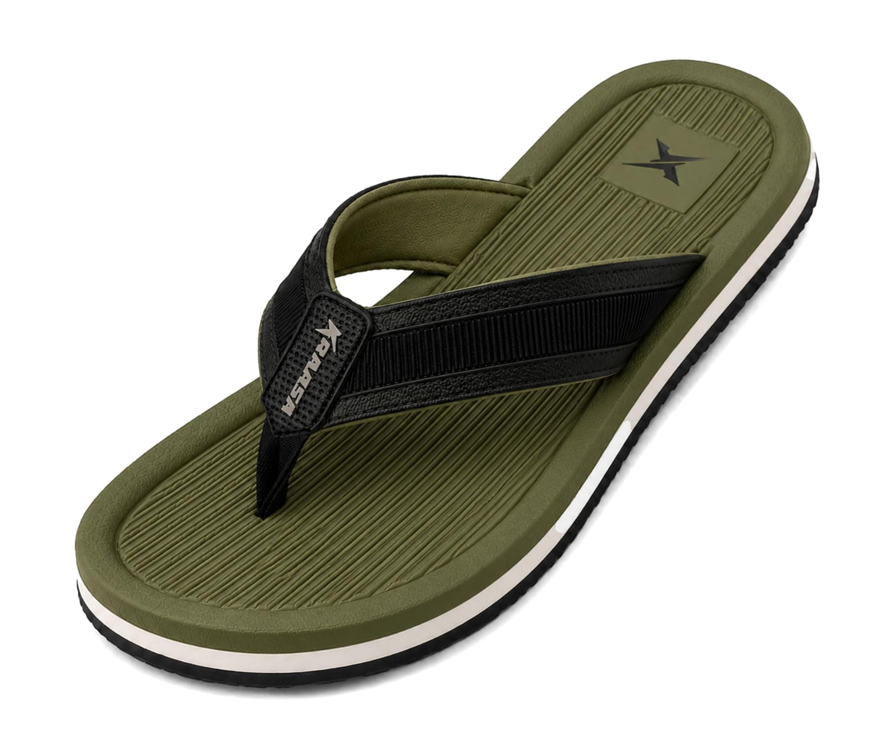 Kraasa DailyStep Men's Diabetic Footwear | Doctor Inspired | Wide Toe Box | Orthopedic Flip Flop | Pressure-Relief Cushion | Anti-Skid Waterproof EVA Slipper for Men