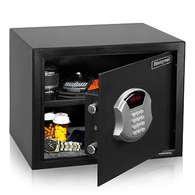 Honeywell Safes &amp; Door Locks - 5103 Medium Steel Security Safe with Hotel-Style Digital Lock, 0.83-Cubic Feet, Black