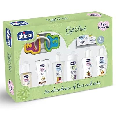 Chicco Baby Moments Delight Set Green, Gift Set for Babies, 0m+