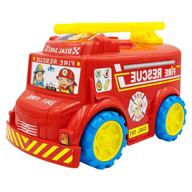 Toybharat Fire Truck |Multicolour |Friction Power Toys| Birthday Gift