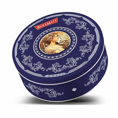 BakeMate Butter Cookies Tin – Premium Cookies Biscuit Gift Pack, Festive Special Treats, 340g | Cookie Diwali Gift Box | Cookie Biscuits | Perfect for Gifting | Diwali Gifts for Family and Friends