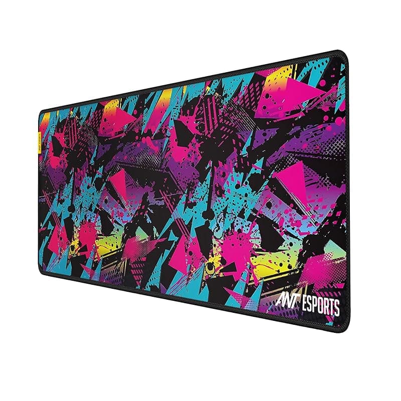 Ant Esports Sneakerz Unique Mouse Pad Gaming Mouse Pad Extended Mouse Mat for Mouse Keyboard with Stitched Edges Waterproof Non-Slip Base Mousepads for Office Home Shop Gaming EXTRA LARGE_Multi Colour