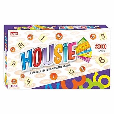 Ankit Toys and Games Housie 15" Bingo Game – Classic Fun for Family & Friends | Perfect for Parties & Gatherings Fun Strategy & Educational Game for Kids & Adults