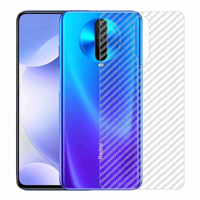 Compatible with Redmi K30 Back Screen Protective Film Carbon Fiber Skin Transparent Screen Guard Sticker
