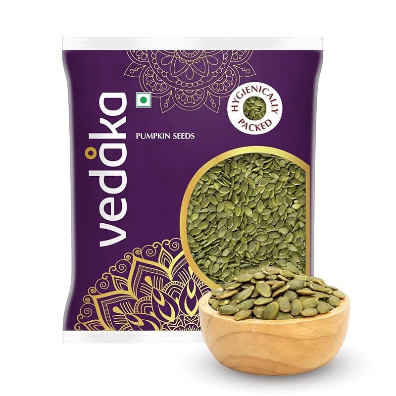 Amazon Brand - Vedaka Raw Pumpkin Seeds | 500 G | Fiber Rich | Hygienically Packed