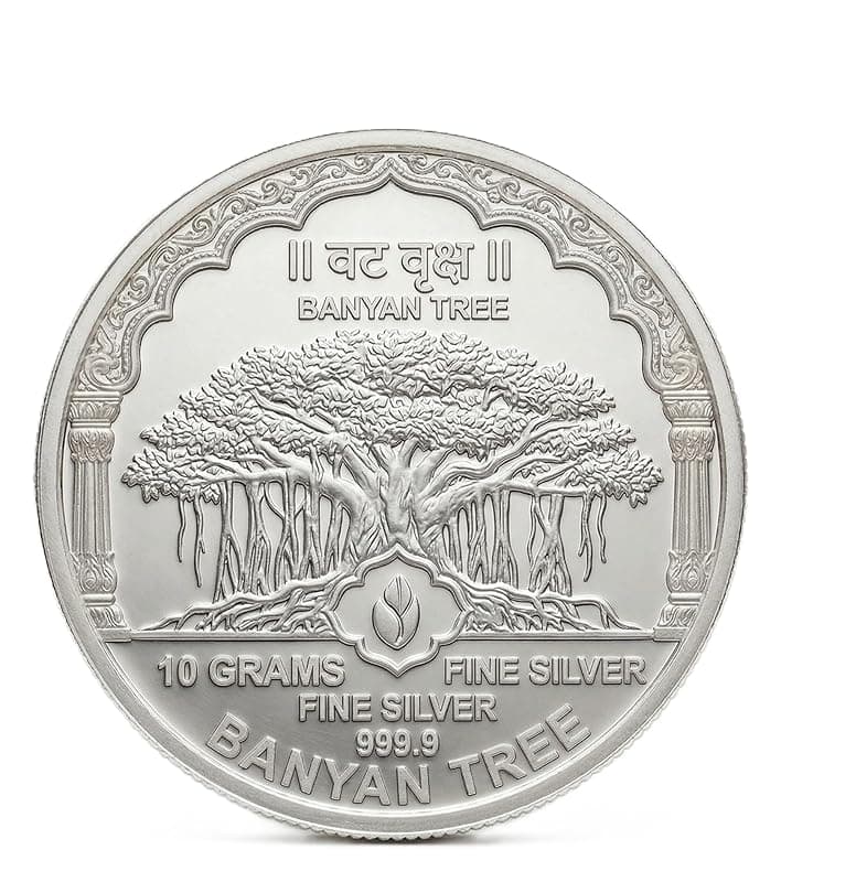 Banyan Tree Silver Coin, 10 Gram