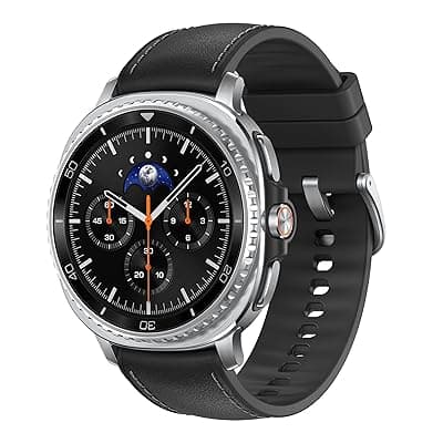 Samsung Galaxy Watch8 Classic (46mm Bluetooth, Black) with 3nm Processor | Dual GPS | Sapphire Glass &amp; Stainless Steel | 5ATM &amp; IP68 | BP, ECG, IHRN &amp; Vascular Load Monitoring | Anti-oxidant Index
