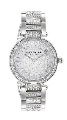 Coach Cary Qtz Basic Silver Round Dial Women's Watch