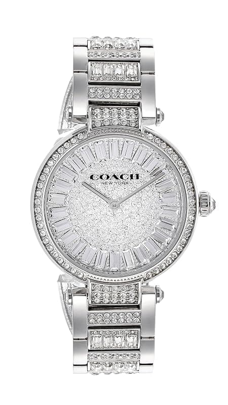 Coach Cary Qtz Basic Silver Round Dial Women's Watch