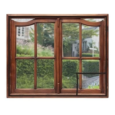 Amazon Brand - Solimo 100 GSM Pre-Stitched Fiberglass Window Mosquito Net | Ready to Use Insect Net | Size: 110 x 120 Cms/ 43 x 47 Inches /3.61 x 3.94 Feet (Grey)