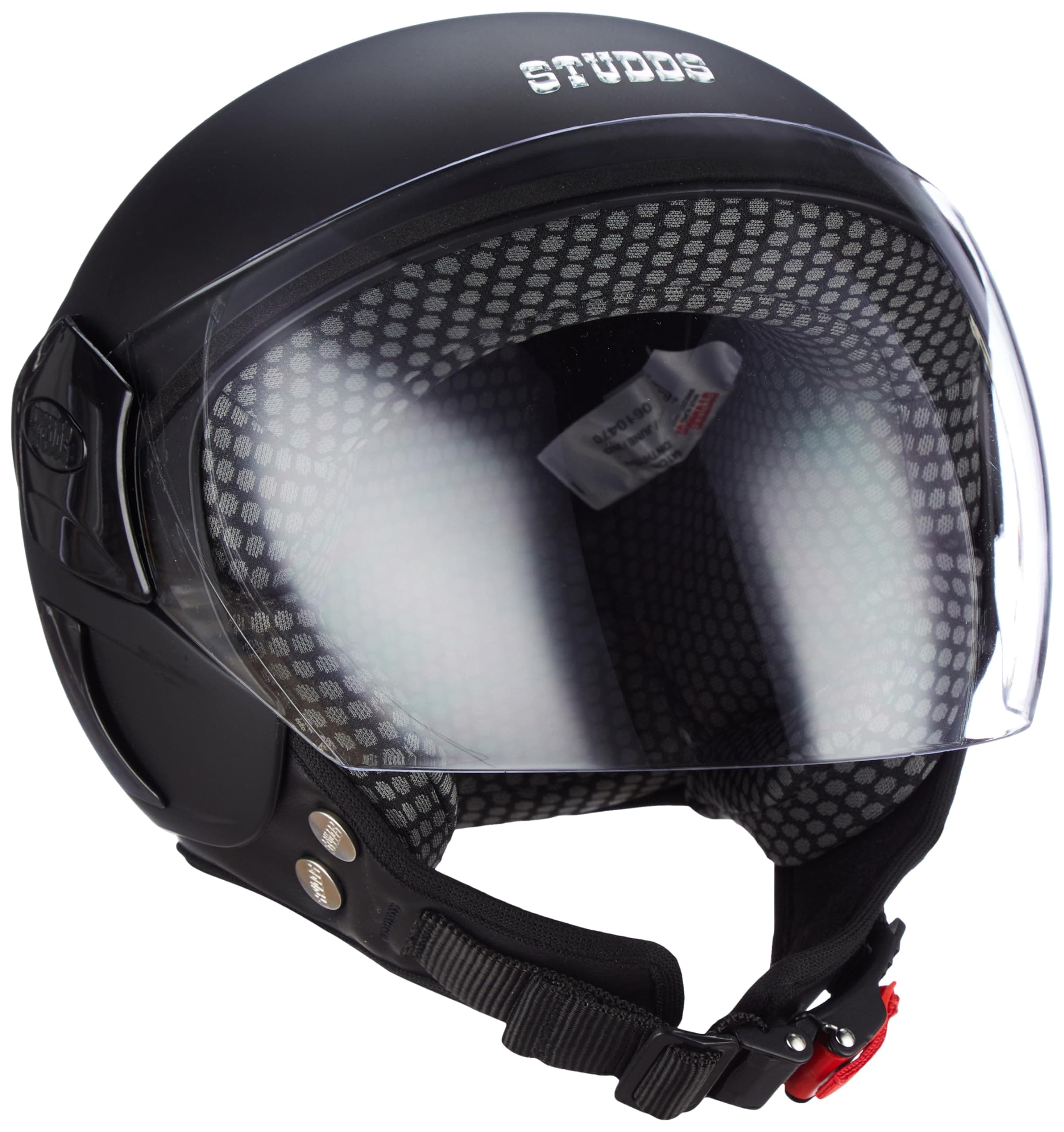 Studds EPS FEMM Super Open Face Helmet (Matt Black, XS)