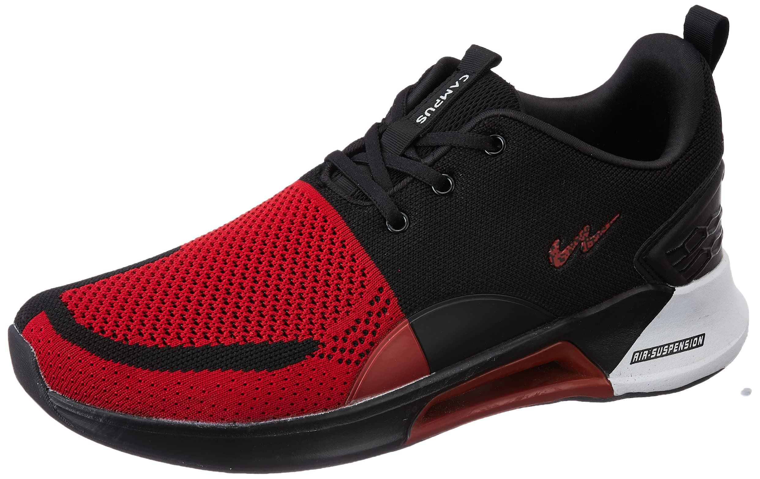 Campus Men's California D.Red/Blk/SIL Running Shoes - 9 UK (43 EU) (5G-736)