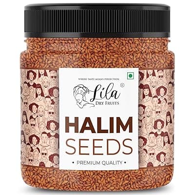 LILA DRY FRUITS Halim Seeds 250g Jar Pack | Aliv Seed | For Eating and Weight management | Garden Cress Seeds | Grown In India | Export Quality Haleem Seeds for Hair Growth Perfect for Gifting