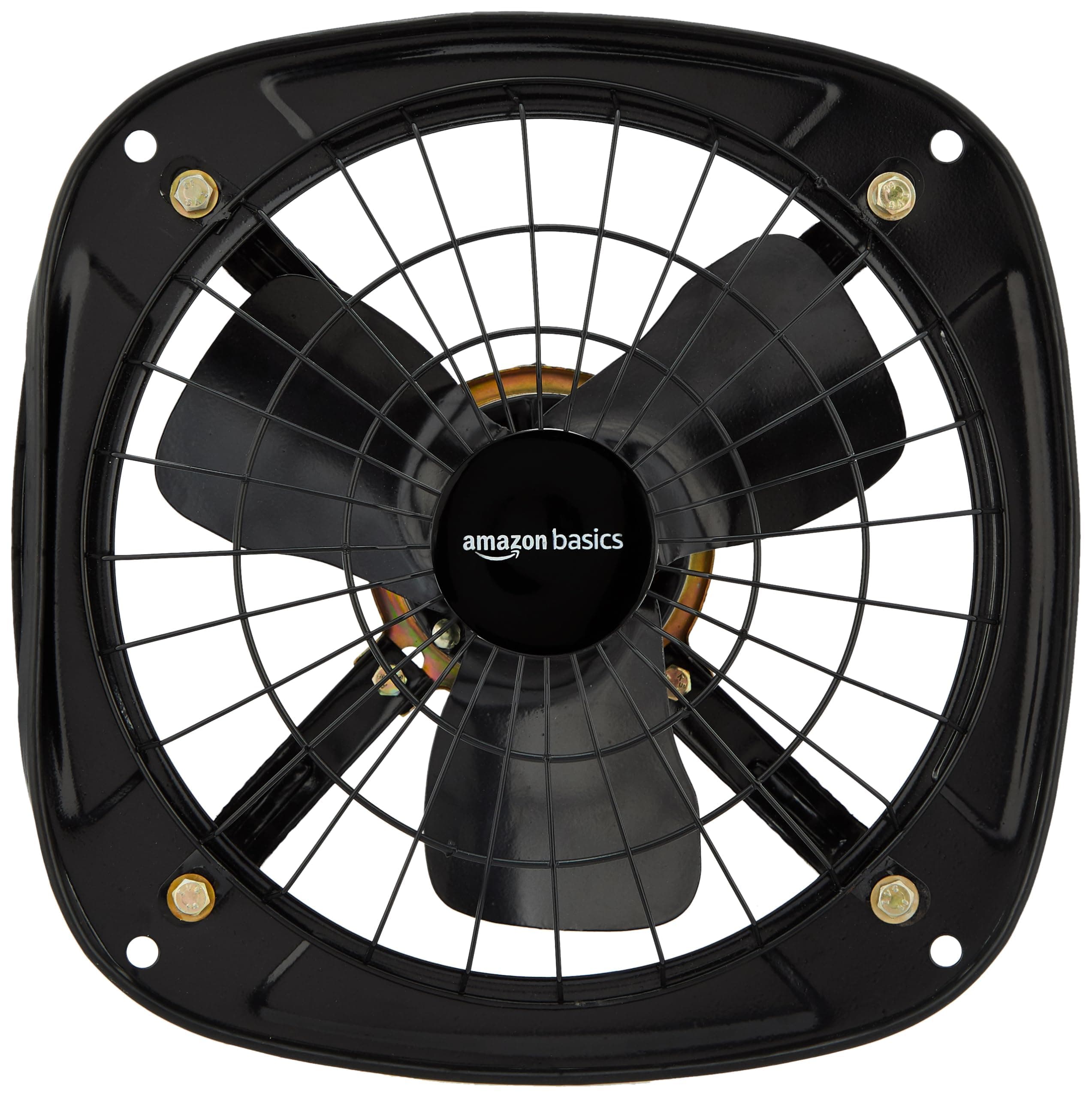 Amazon Basics High Speed Exhaust Fan I 3 Heavy Duty Blades | Rust Resistant Body | RPM 2600 | 9 inch/225mm Sweep Length (Black)