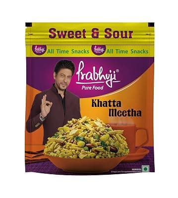 Prabhuji Pure Food Khatta Meetha Namkeen 900g, Sweet &amp; Sour Crispy Snack Mix, Perfect for Parties, Gifting &amp; Daily Snacking
