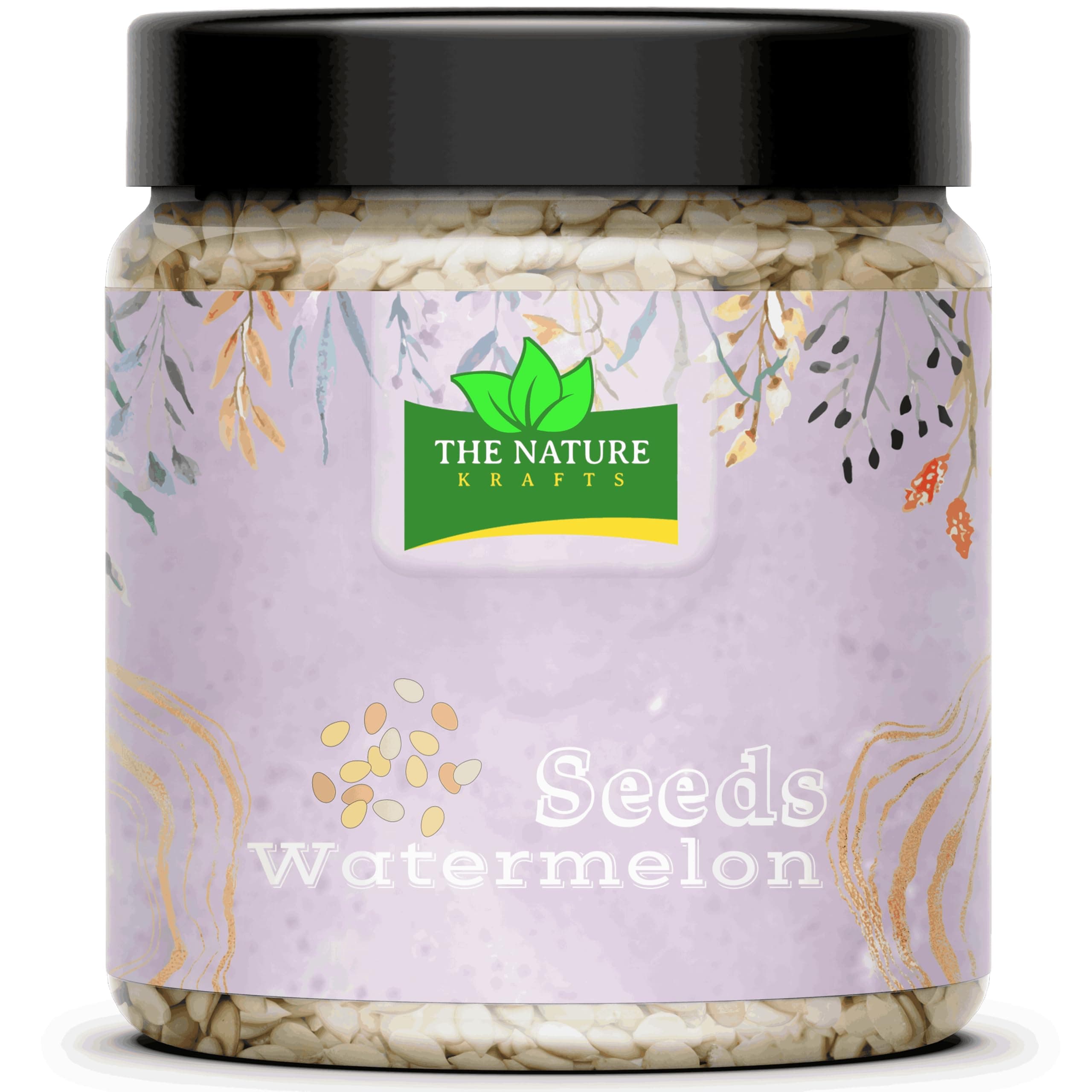 THE NATURE KRAFTS Watermelon Seeds 250g - High in Protein | Raw Watermelon Seeds for Eating | Magaj Seeds | Non - GMO | Raw seeds | Nutrients Rich | Source of antioxidants | tarbuj or tarbooj magaj