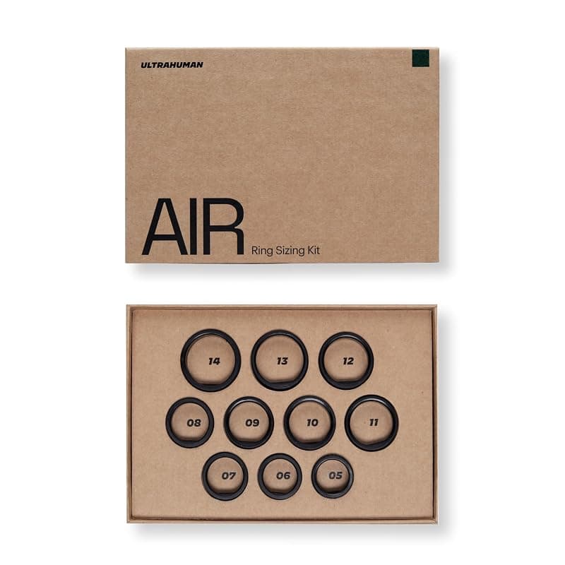 ULTRAHUMAN Ring AIR Sizing Kit | Choose from Sizes 5-14 | Sizing Guide for Your Smart Wearable Ring