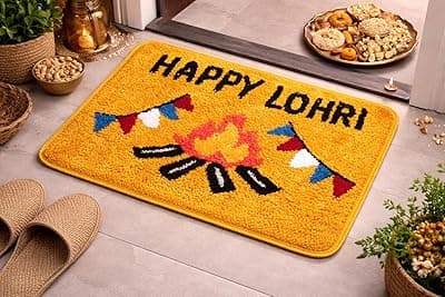 AAZEEM Mat Rugs Non-Slip Abstract Bath Rugs Cute Mat Washable for Tube |Rectangular Door Mat for Home |for Christmas Festive |Easy Clean Indoor and Outdoor Floor |Multicolor|