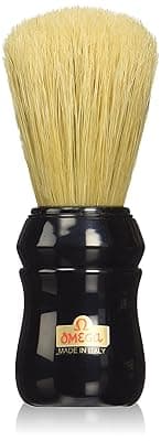 Omega Professional Boar Bristle Shaving Brush, Black Handle